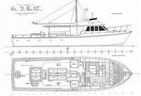Outboard profile of MV Nimble II